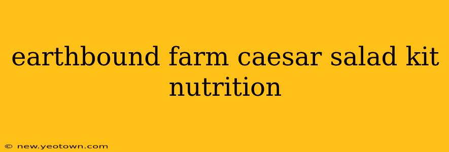 earthbound farm caesar salad kit nutrition