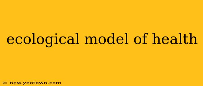 ecological model of health