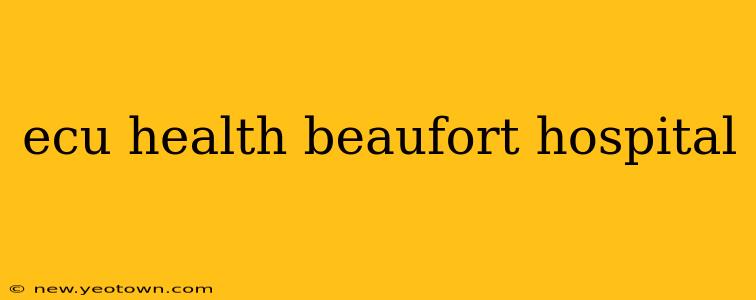 ecu health beaufort hospital