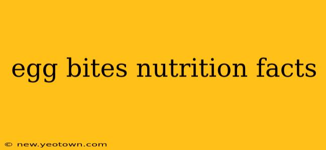 egg bites nutrition facts