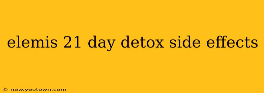 elemis 21 day detox side effects