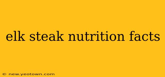 elk steak nutrition facts