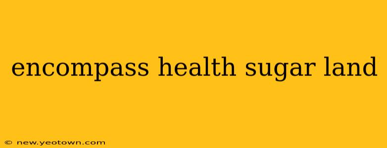 encompass health sugar land