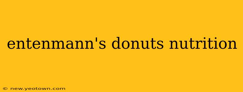 entenmann's donuts nutrition