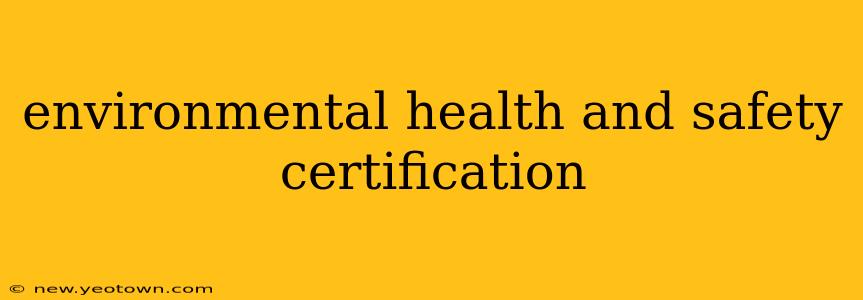 environmental health and safety certification