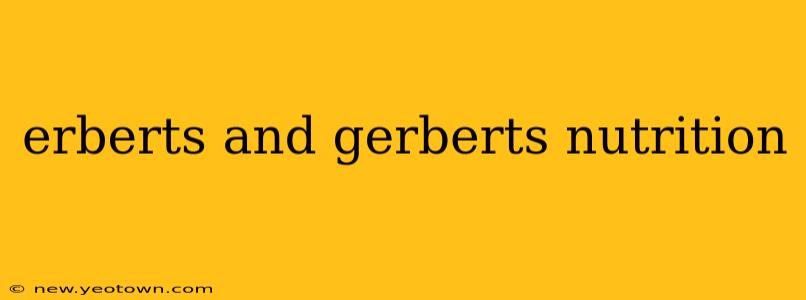 erberts and gerberts nutrition