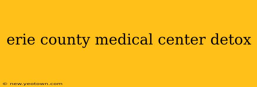 erie county medical center detox