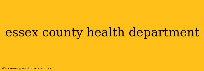 essex county health department