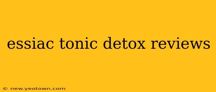 essiac tonic detox reviews
