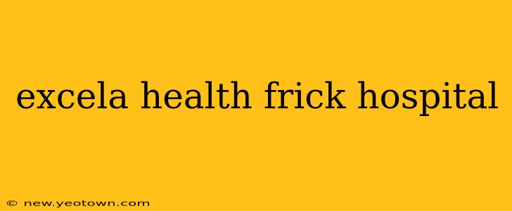 excela health frick hospital