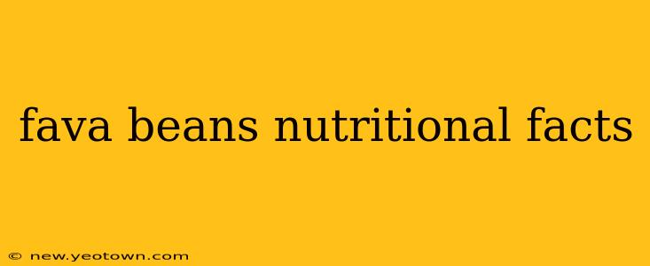fava beans nutritional facts