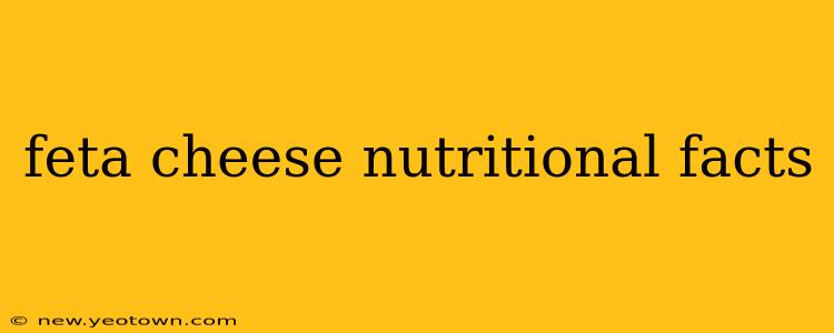 feta cheese nutritional facts