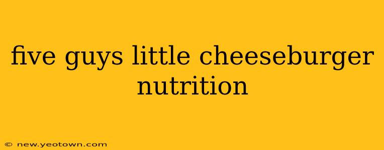 five guys little cheeseburger nutrition