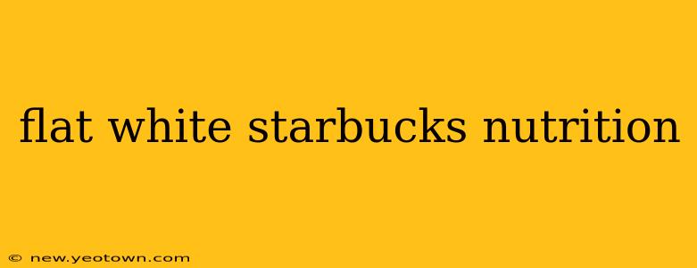 flat white starbucks nutrition