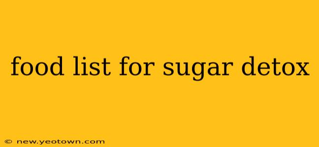 food list for sugar detox