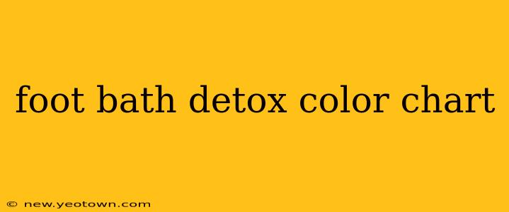 foot bath detox color chart