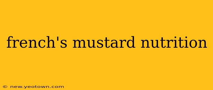 french's mustard nutrition
