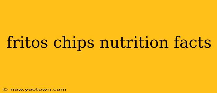fritos chips nutrition facts
