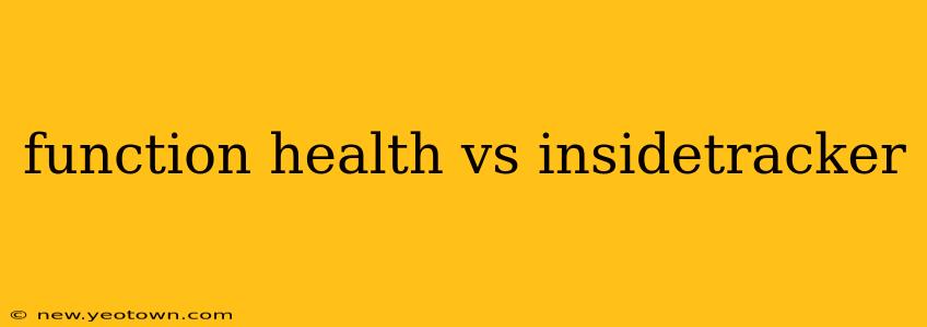 function health vs insidetracker