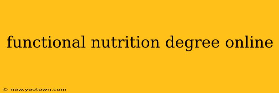 functional nutrition degree online