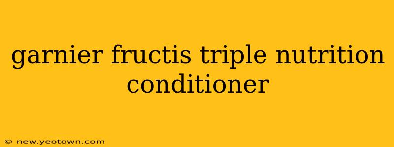 garnier fructis triple nutrition conditioner