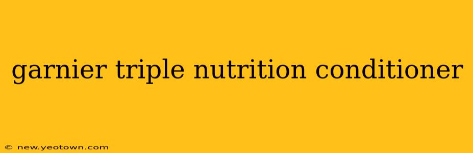 garnier triple nutrition conditioner