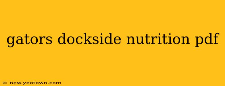 gators dockside nutrition pdf