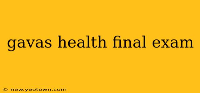 gavas health final exam