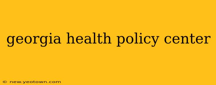 georgia health policy center
