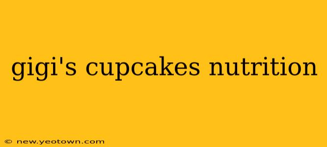 gigi's cupcakes nutrition