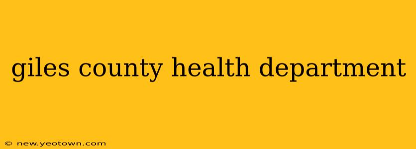 giles county health department