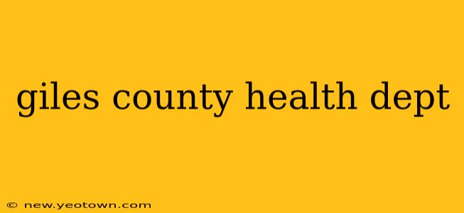 giles county health dept