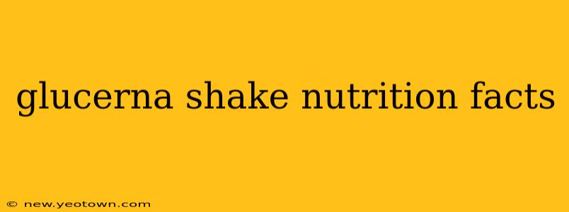 glucerna shake nutrition facts