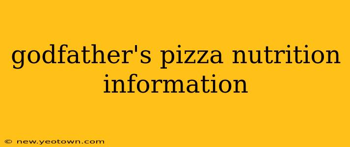 godfather's pizza nutrition information