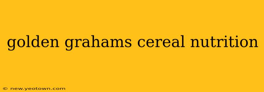 golden grahams cereal nutrition