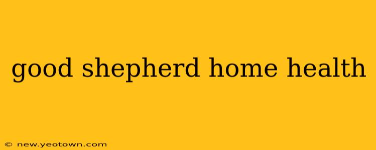 good shepherd home health