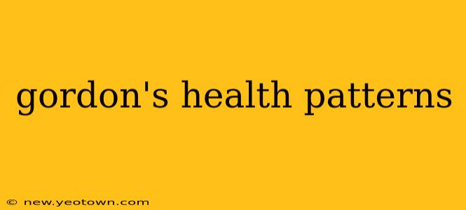 gordon's health patterns