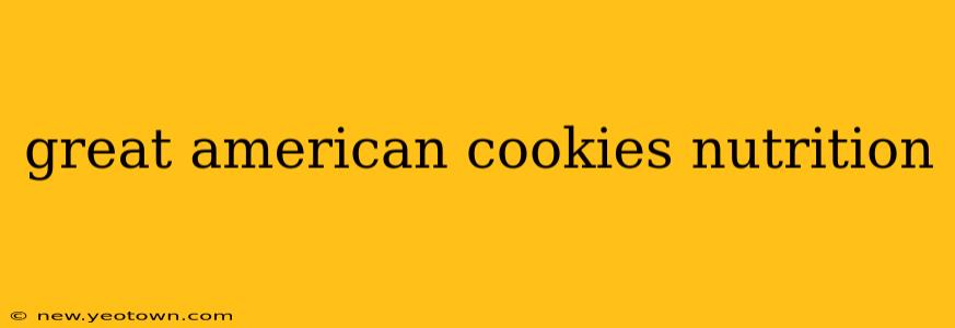 great american cookies nutrition