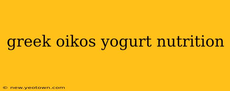 greek oikos yogurt nutrition