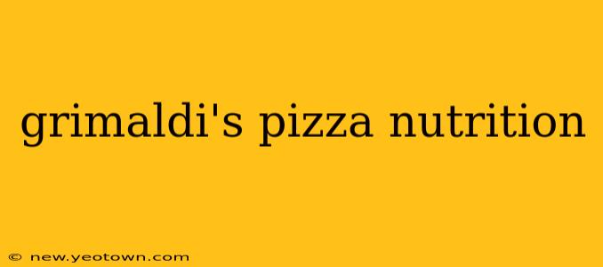 grimaldi's pizza nutrition
