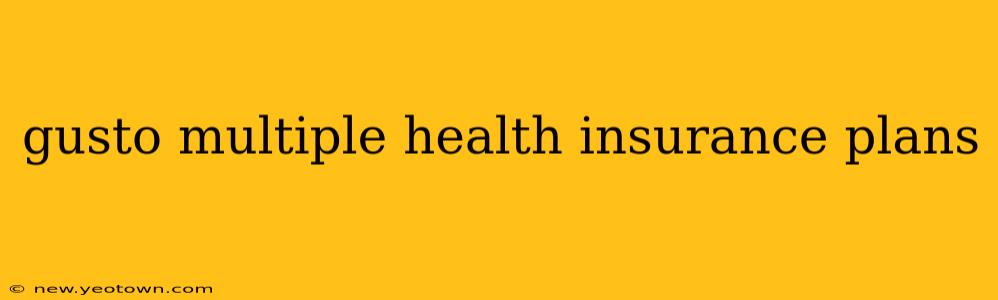 gusto multiple health insurance plans