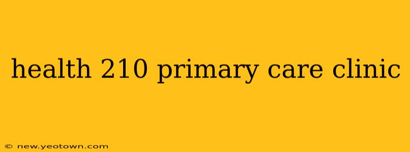 health 210 primary care clinic