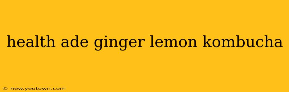 health ade ginger lemon kombucha