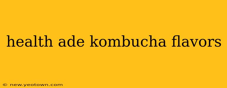 health ade kombucha flavors