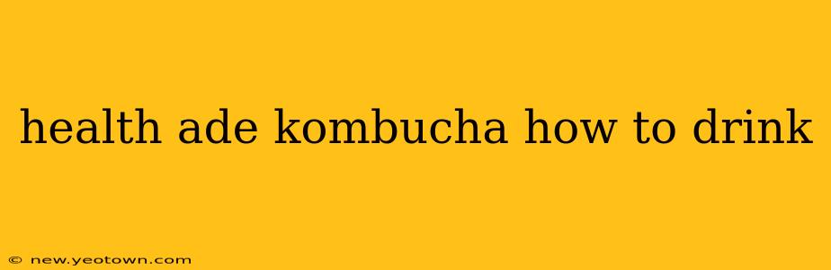 health ade kombucha how to drink