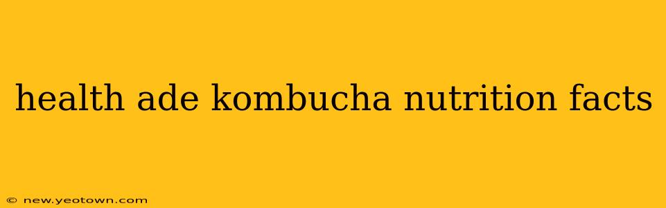 health ade kombucha nutrition facts