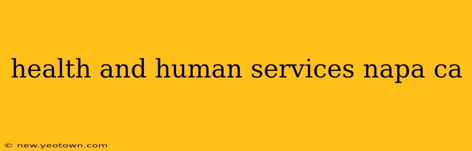 health and human services napa ca