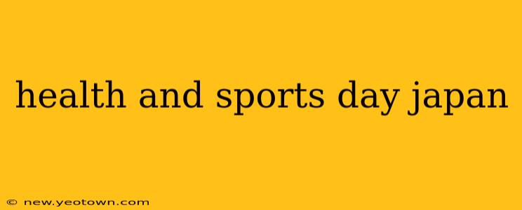 health and sports day japan