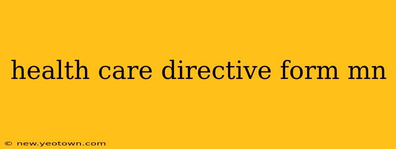 health care directive form mn