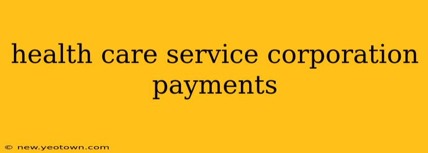 health care service corporation payments